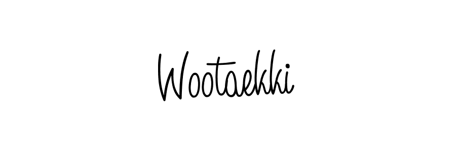 How to Draw Wootaekki signature style? Angelique-Rose-font-FFP is a latest design signature styles for name Wootaekki. Wootaekki signature style 5 images and pictures png