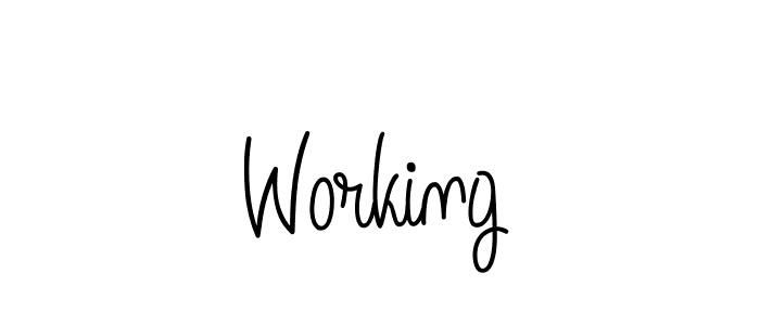 Working stylish signature style. Best Handwritten Sign (Angelique-Rose-font-FFP) for my name. Handwritten Signature Collection Ideas for my name Working. Working signature style 5 images and pictures png