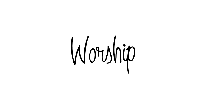 Also we have Worship name is the best signature style. Create professional handwritten signature collection using Angelique-Rose-font-FFP autograph style. Worship signature style 5 images and pictures png