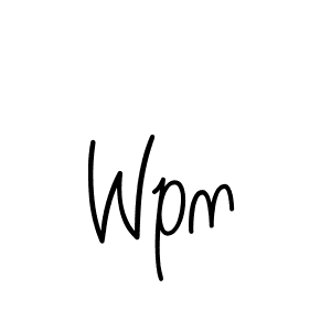 Design your own signature with our free online signature maker. With this signature software, you can create a handwritten (Angelique-Rose-font-FFP) signature for name Wpn. Wpn signature style 5 images and pictures png