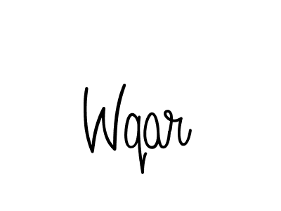 Create a beautiful signature design for name Wqar. With this signature (Angelique-Rose-font-FFP) fonts, you can make a handwritten signature for free. Wqar signature style 5 images and pictures png