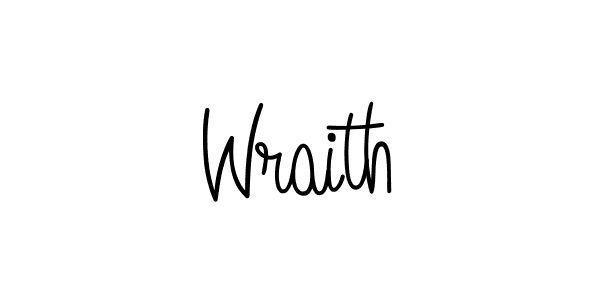 Wraith stylish signature style. Best Handwritten Sign (Angelique-Rose-font-FFP) for my name. Handwritten Signature Collection Ideas for my name Wraith. Wraith signature style 5 images and pictures png