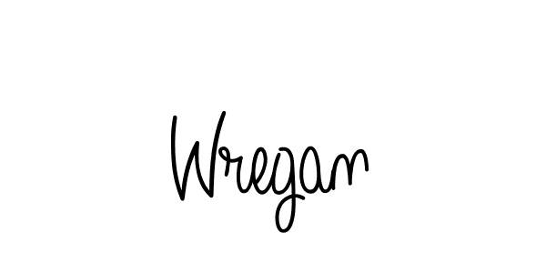 Also we have Wregan name is the best signature style. Create professional handwritten signature collection using Angelique-Rose-font-FFP autograph style. Wregan signature style 5 images and pictures png