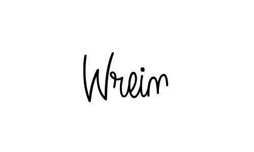 Make a beautiful signature design for name Wrein. Use this online signature maker to create a handwritten signature for free. Wrein signature style 5 images and pictures png