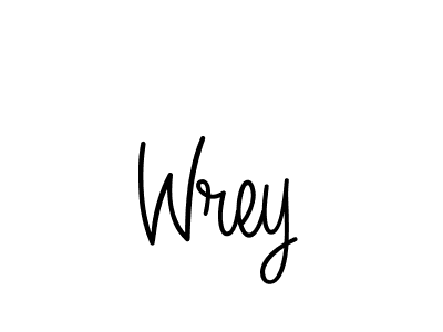 Create a beautiful signature design for name Wrey. With this signature (Angelique-Rose-font-FFP) fonts, you can make a handwritten signature for free. Wrey signature style 5 images and pictures png