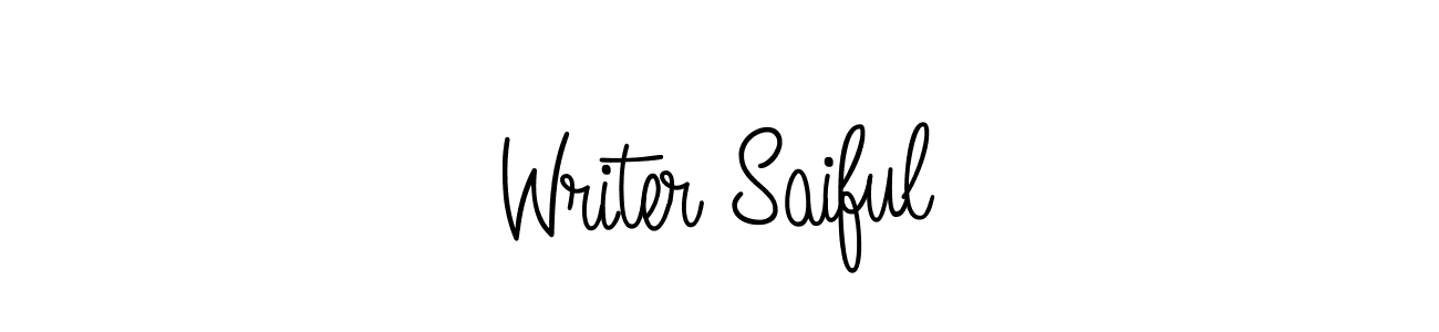Once you've used our free online signature maker to create your best signature Angelique-Rose-font-FFP style, it's time to enjoy all of the benefits that Writer Saiful name signing documents. Writer Saiful signature style 5 images and pictures png
