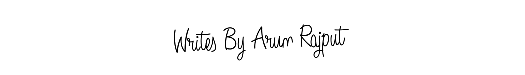 How to make Writes By Arun Rajput name signature. Use Angelique-Rose-font-FFP style for creating short signs online. This is the latest handwritten sign. Writes By Arun Rajput signature style 5 images and pictures png