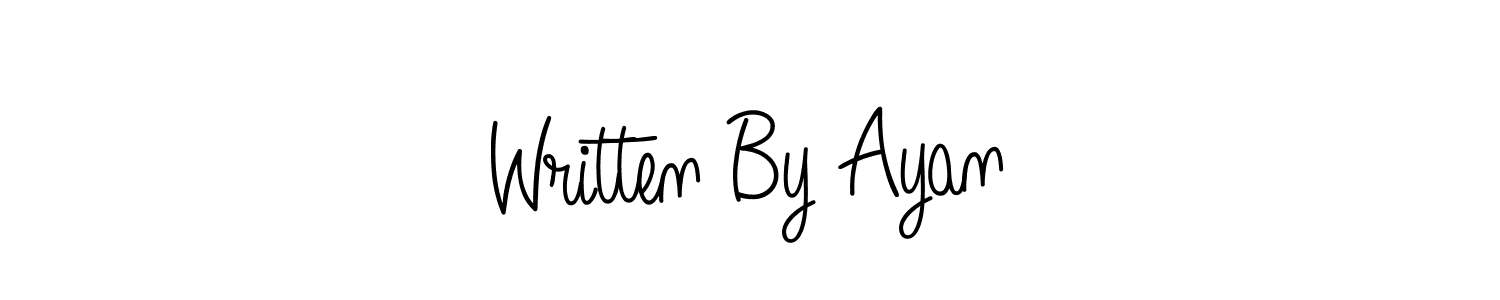 This is the best signature style for the Written By Ayan name. Also you like these signature font (Angelique-Rose-font-FFP). Mix name signature. Written By Ayan signature style 5 images and pictures png