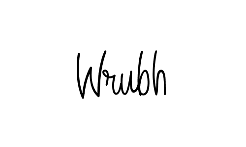 Design your own signature with our free online signature maker. With this signature software, you can create a handwritten (Angelique-Rose-font-FFP) signature for name Wrubh. Wrubh signature style 5 images and pictures png