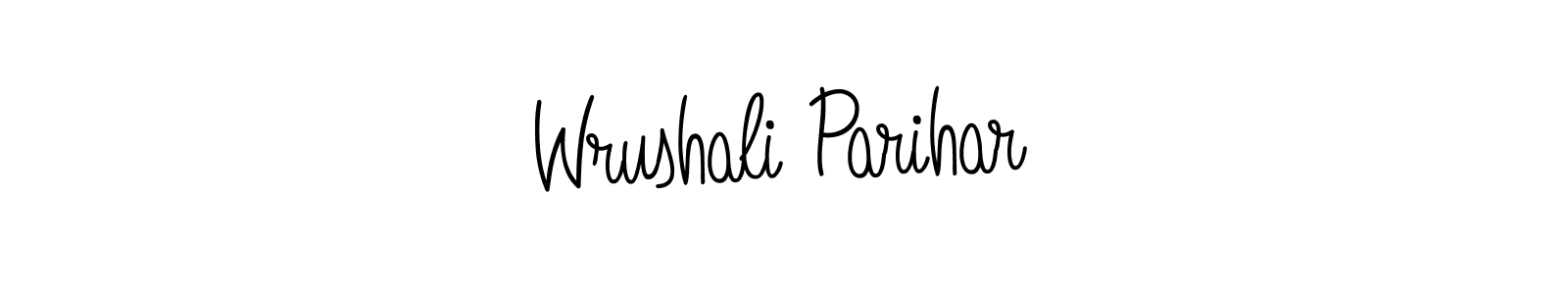 Angelique-Rose-font-FFP is a professional signature style that is perfect for those who want to add a touch of class to their signature. It is also a great choice for those who want to make their signature more unique. Get Wrushali Parihar name to fancy signature for free. Wrushali Parihar signature style 5 images and pictures png