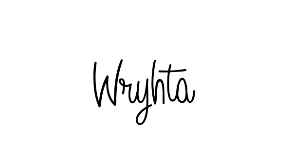 Make a beautiful signature design for name Wryhta. With this signature (Angelique-Rose-font-FFP) style, you can create a handwritten signature for free. Wryhta signature style 5 images and pictures png