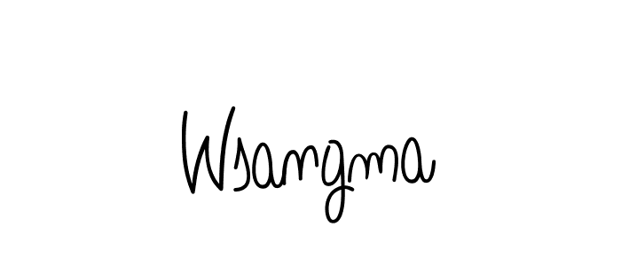 Also You can easily find your signature by using the search form. We will create Wsangma name handwritten signature images for you free of cost using Angelique-Rose-font-FFP sign style. Wsangma signature style 5 images and pictures png