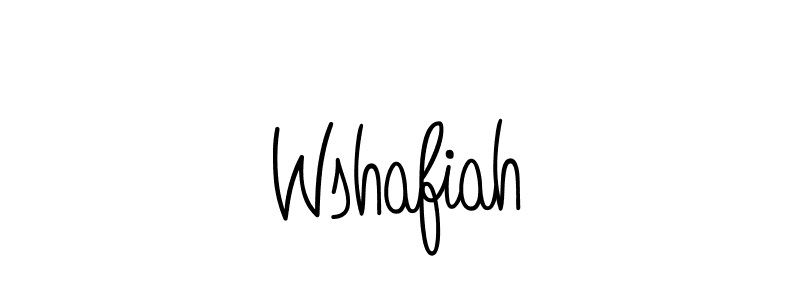 You should practise on your own different ways (Angelique-Rose-font-FFP) to write your name (Wshafiah) in signature. don't let someone else do it for you. Wshafiah signature style 5 images and pictures png