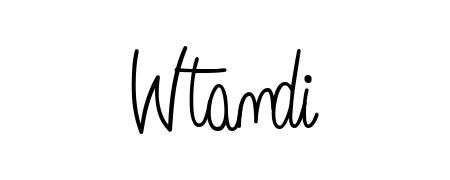 Enhance your business communications with Wtandi signature in Angelique-Rose-font-FFP lettering. Clean, modern, and universally compatible. Wtandi signature style 5 images and pictures png