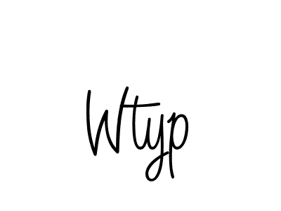 How to Draw Wtyp signature style? Angelique-Rose-font-FFP is a latest design signature styles for name Wtyp. Wtyp signature style 5 images and pictures png