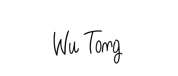 How to make Wu Tong name signature. Use Angelique-Rose-font-FFP style for creating short signs online. This is the latest handwritten sign. Wu Tong signature style 5 images and pictures png