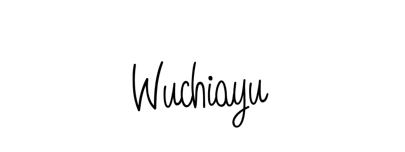 Use a signature maker to create a handwritten signature online. With this signature software, you can design (Angelique-Rose-font-FFP) your own signature for name Wuchiayu. Wuchiayu signature style 5 images and pictures png