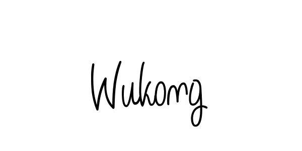 The best way (Angelique-Rose-font-FFP) to make a short signature is to pick only two or three words in your name. The name Wukong include a total of six letters. For converting this name. Wukong signature style 5 images and pictures png