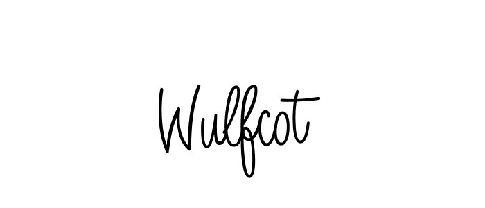 Make a beautiful signature design for name Wulfcot. With this signature (Angelique-Rose-font-FFP) style, you can create a handwritten signature for free. Wulfcot signature style 5 images and pictures png