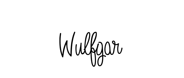 Best and Professional Signature Style for Wulfgar. Angelique-Rose-font-FFP Best Signature Style Collection. Wulfgar signature style 5 images and pictures png