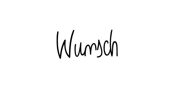 Wunsch stylish signature style. Best Handwritten Sign (Angelique-Rose-font-FFP) for my name. Handwritten Signature Collection Ideas for my name Wunsch. Wunsch signature style 5 images and pictures png