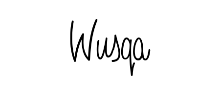 Explore multiple handwriting variations for Wusqa including this stunning Angelique-Rose-font-FFP design. Free to use across all platforms. Wusqa signature style 5 images and pictures png
