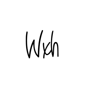 Make a beautiful signature design for name Wxh. Use this online signature maker to create a handwritten signature for free. Wxh signature style 5 images and pictures png