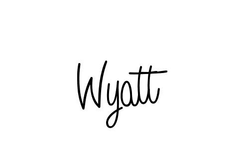 How to Draw Wyatt signature style? Angelique-Rose-font-FFP is a latest design signature styles for name Wyatt. Wyatt signature style 5 images and pictures png