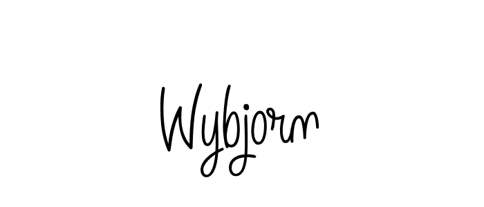 Use a signature maker to create a handwritten signature online. With this signature software, you can design (Angelique-Rose-font-FFP) your own signature for name Wybjorn. Wybjorn signature style 5 images and pictures png
