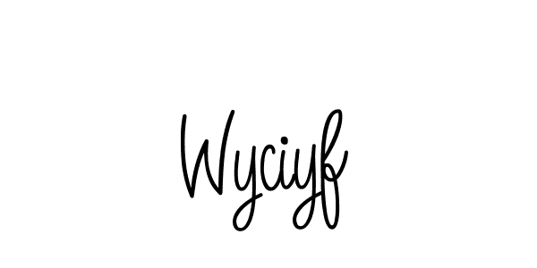 if you are searching for the best signature style for your name Wyciyf. so please give up your signature search. here we have designed multiple signature styles  using Angelique-Rose-font-FFP. Wyciyf signature style 5 images and pictures png