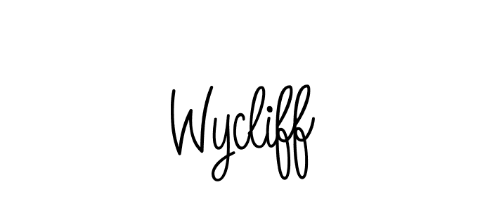 Check out images of Autograph of Wycliff name. Actor Wycliff Signature Style. Angelique-Rose-font-FFP is a professional sign style online. Wycliff signature style 5 images and pictures png