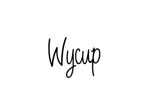 Check out images of Autograph of Wycup name. Actor Wycup Signature Style. Angelique-Rose-font-FFP is a professional sign style online. Wycup signature style 5 images and pictures png
