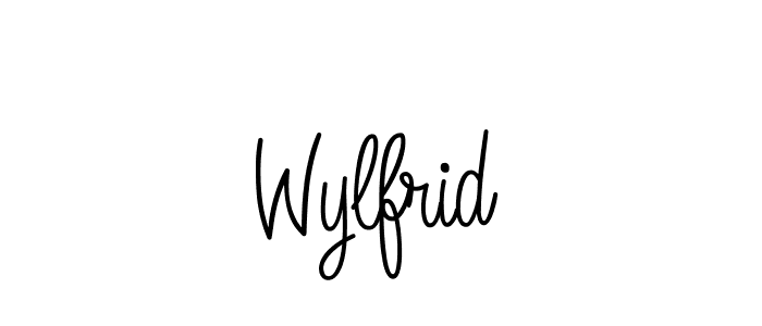 The best way (Angelique-Rose-font-FFP) to make a short signature is to pick only two or three words in your name. The name Wylfrid include a total of six letters. For converting this name. Wylfrid signature style 5 images and pictures png