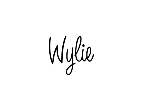 How to make Wylie name signature. Use Angelique-Rose-font-FFP style for creating short signs online. This is the latest handwritten sign. Wylie signature style 5 images and pictures png