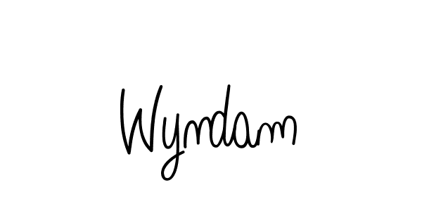 Make a beautiful signature design for name Wyndam. Use this online signature maker to create a handwritten signature for free. Wyndam signature style 5 images and pictures png