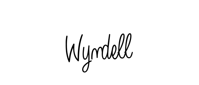 The best way (Angelique-Rose-font-FFP) to make a short signature is to pick only two or three words in your name. The name Wyndell include a total of six letters. For converting this name. Wyndell signature style 5 images and pictures png