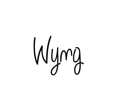 Create a beautiful signature design for name Wyng. With this signature (Angelique-Rose-font-FFP) fonts, you can make a handwritten signature for free. Wyng signature style 5 images and pictures png
