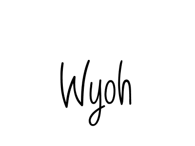 Create a beautiful signature design for name Wyoh. With this signature (Angelique-Rose-font-FFP) fonts, you can make a handwritten signature for free. Wyoh signature style 5 images and pictures png