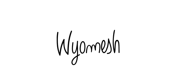 Design your own signature with our free online signature maker. With this signature software, you can create a handwritten (Angelique-Rose-font-FFP) signature for name Wyomesh. Wyomesh signature style 5 images and pictures png