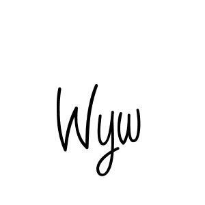 The best way (Angelique-Rose-font-FFP) to make a short signature is to pick only two or three words in your name. The name Wyw include a total of six letters. For converting this name. Wyw signature style 5 images and pictures png