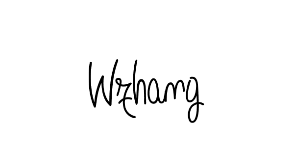 Create a beautiful signature design for name Wzhang. With this signature (Angelique-Rose-font-FFP) fonts, you can make a handwritten signature for free. Wzhang signature style 5 images and pictures png