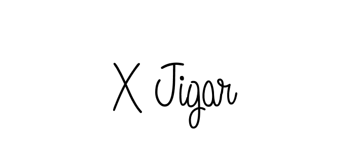 How to Draw X Jigar signature style? Angelique-Rose-font-FFP is a latest design signature styles for name X Jigar. X Jigar signature style 5 images and pictures png