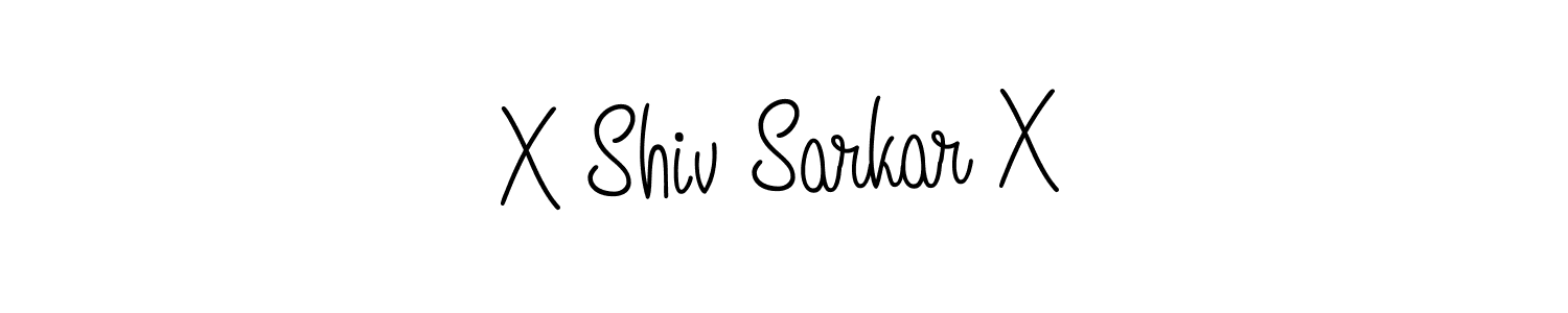 You should practise on your own different ways (Angelique-Rose-font-FFP) to write your name (X Shiv Sarkar X) in signature. don't let someone else do it for you. X Shiv Sarkar X signature style 5 images and pictures png