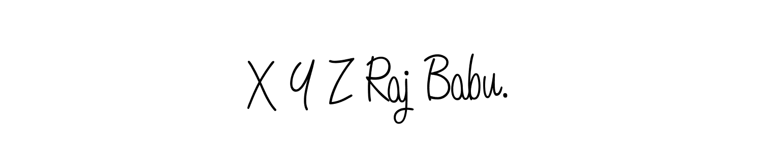 How to make X Y Z Raj Babu. name signature. Use Angelique-Rose-font-FFP style for creating short signs online. This is the latest handwritten sign. X Y Z Raj Babu. signature style 5 images and pictures png