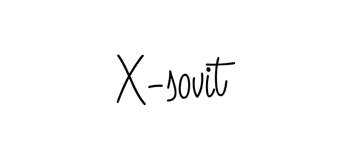 You should practise on your own different ways (Angelique-Rose-font-FFP) to write your name (X-sovit) in signature. don't let someone else do it for you. X-sovit signature style 5 images and pictures png