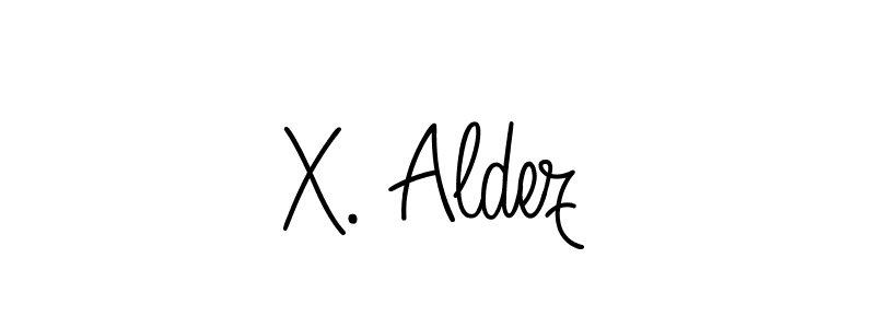 Create a beautiful signature design for name X. Aldez. With this signature (Angelique-Rose-font-FFP) fonts, you can make a handwritten signature for free. X. Aldez signature style 5 images and pictures png