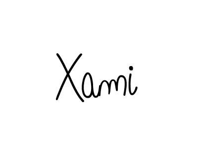 Use a signature maker to create a handwritten signature online. With this signature software, you can design (Angelique-Rose-font-FFP) your own signature for name Xami. Xami signature style 5 images and pictures png