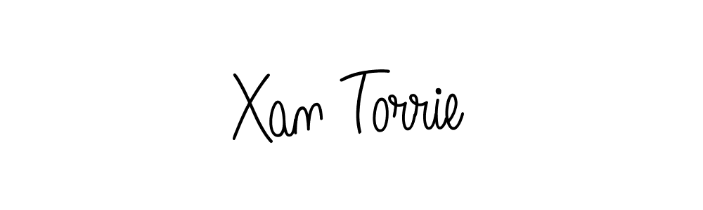 Make a beautiful signature design for name Xan Torrie. With this signature (Angelique-Rose-font-FFP) style, you can create a handwritten signature for free. Xan Torrie signature style 5 images and pictures png