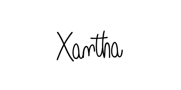 The best way (Angelique-Rose-font-FFP) to make a short signature is to pick only two or three words in your name. The name Xantha include a total of six letters. For converting this name. Xantha signature style 5 images and pictures png