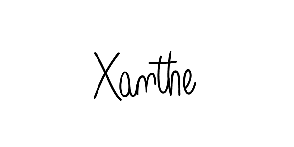 Create a beautiful signature design for name Xanthe. With this signature (Angelique-Rose-font-FFP) fonts, you can make a handwritten signature for free. Xanthe signature style 5 images and pictures png